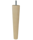 [20 CM] Holz Buche Massivholz Gerade Möbelfüße 45/25 mm mit gewindebolzen M8 x 25 mm